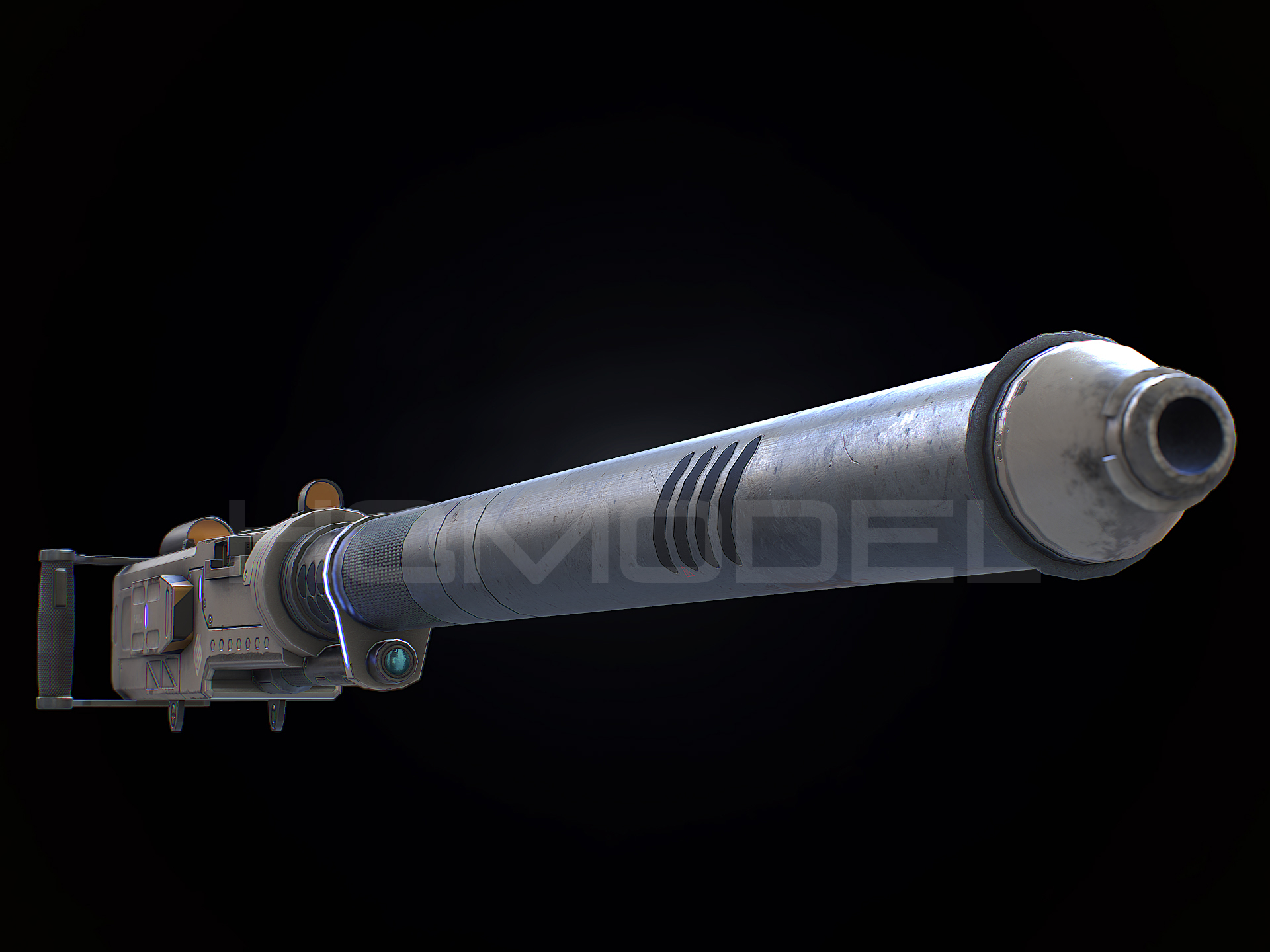 3d heavy plasma cannon gun