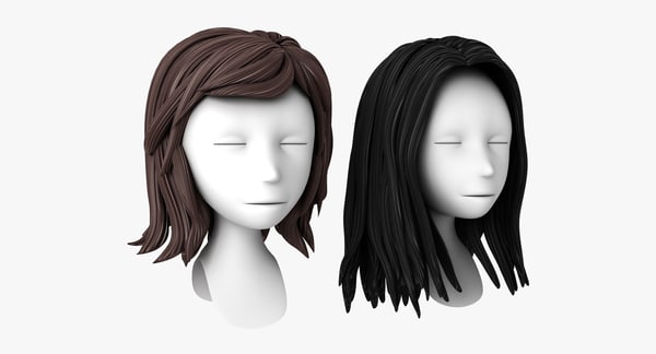 Modello 3d Capelli Stilizzati Turbosquid 1049874