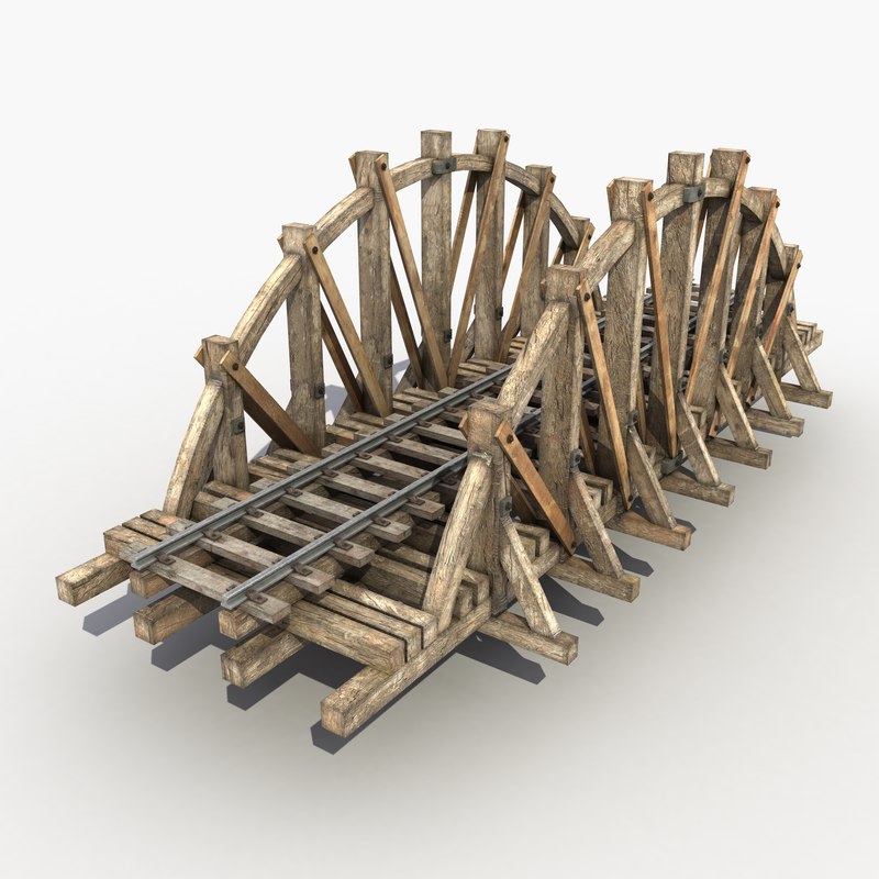 wooden railway bridge