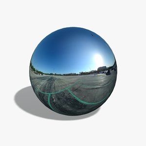 Blue Sky Car Park HDRI