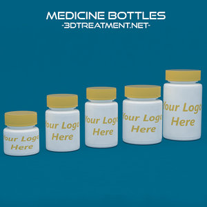 3d model medicine bottles