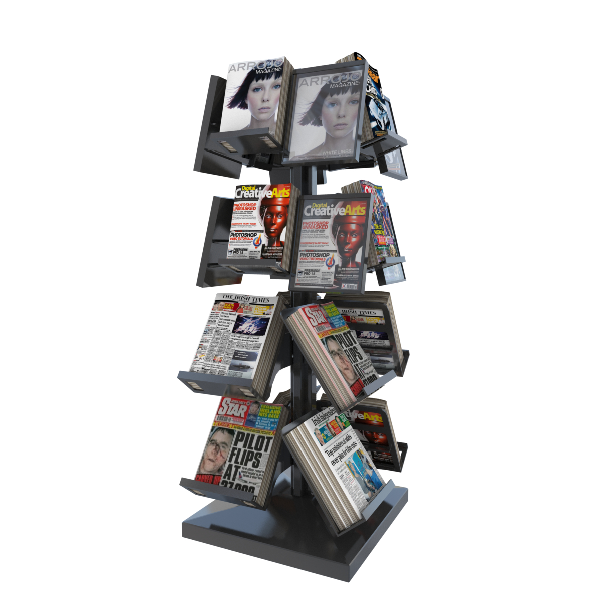 newspaper magazine stand max