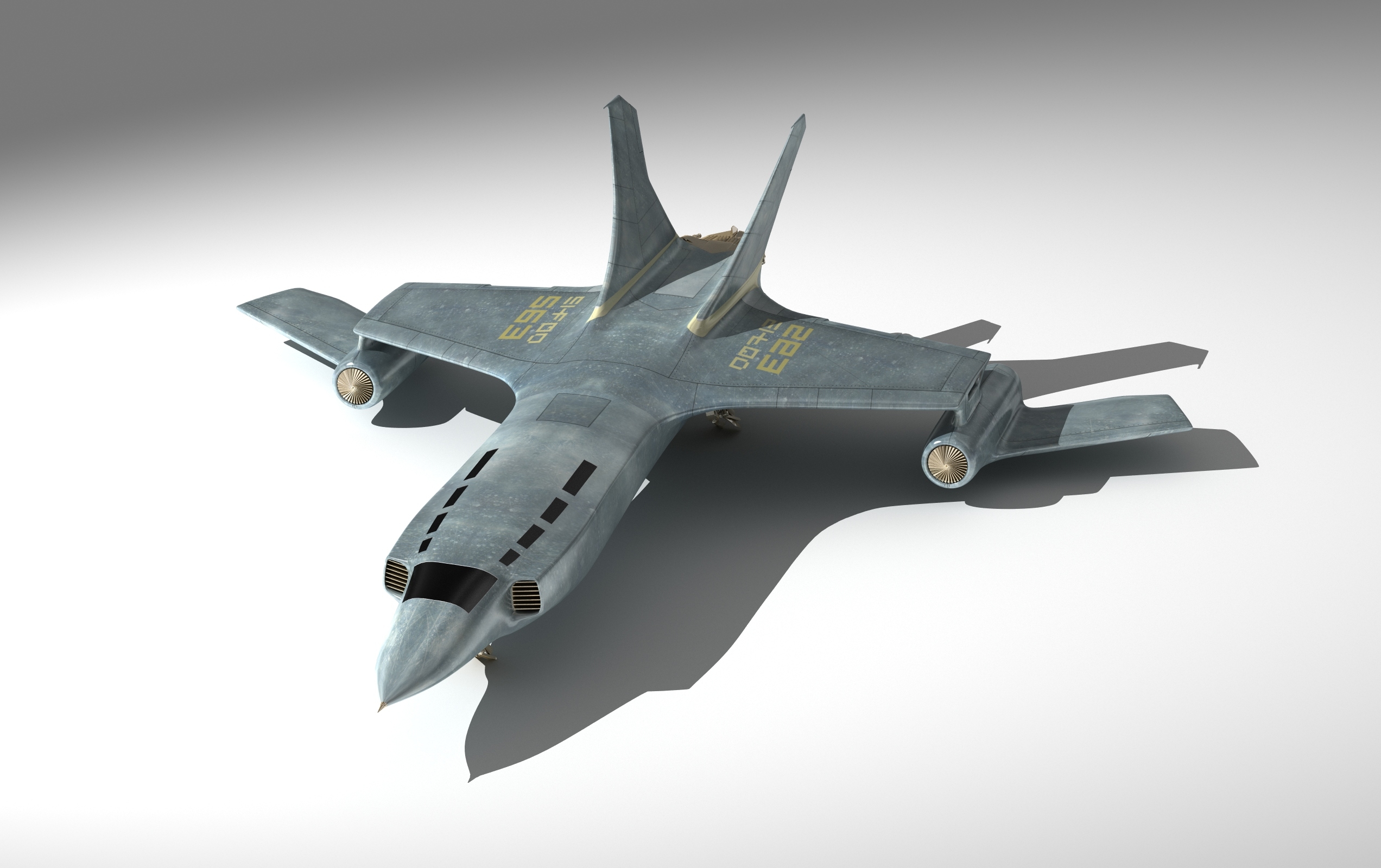 太空飞船战斗机3d模型