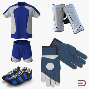 soccer gear football 3d model