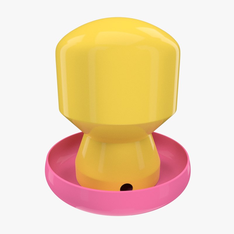 3d model chicken feeder