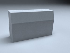 3d curbstone stone curb model