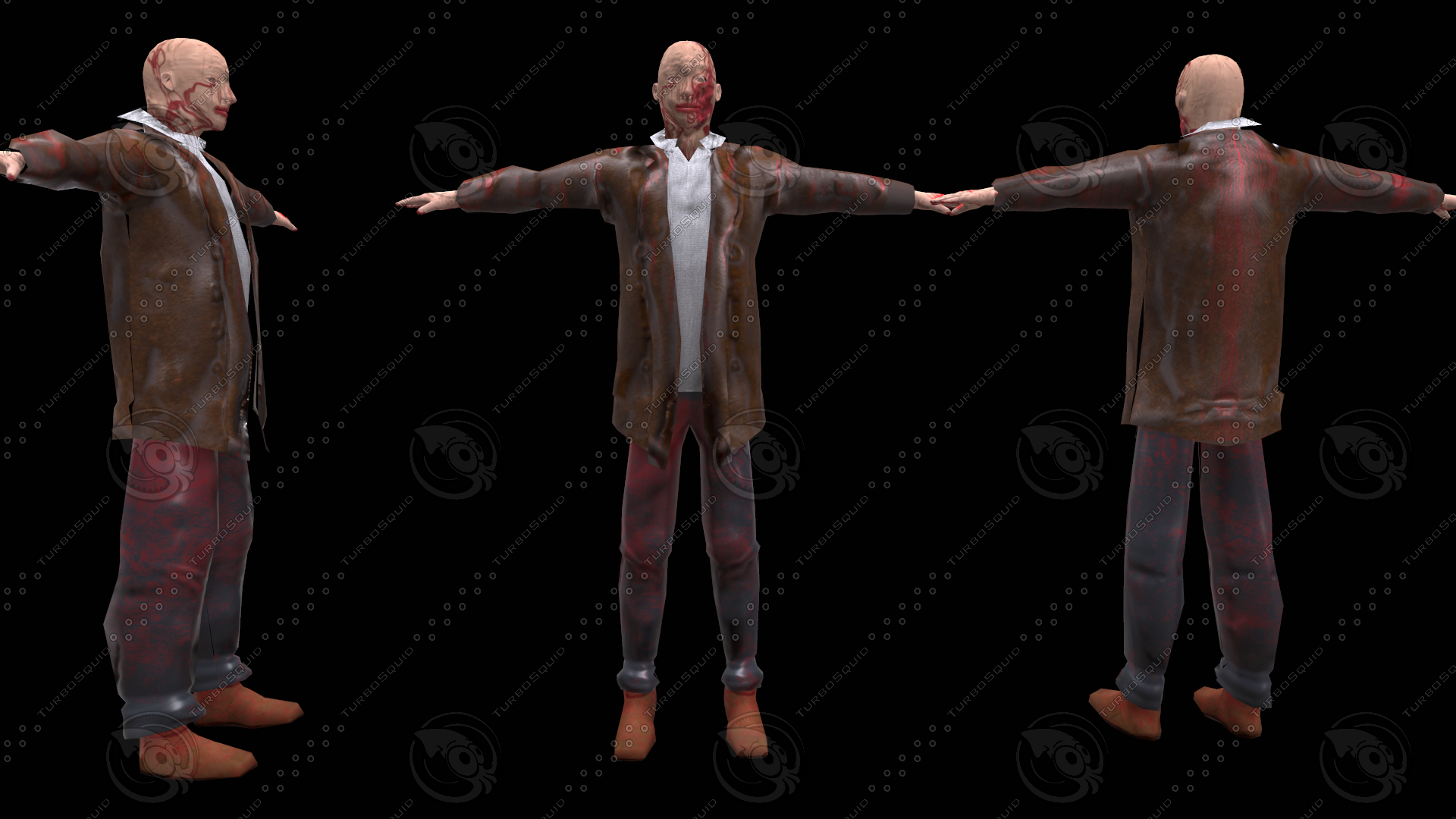 ゾンビ3Dモデル TurboSquid 1050483