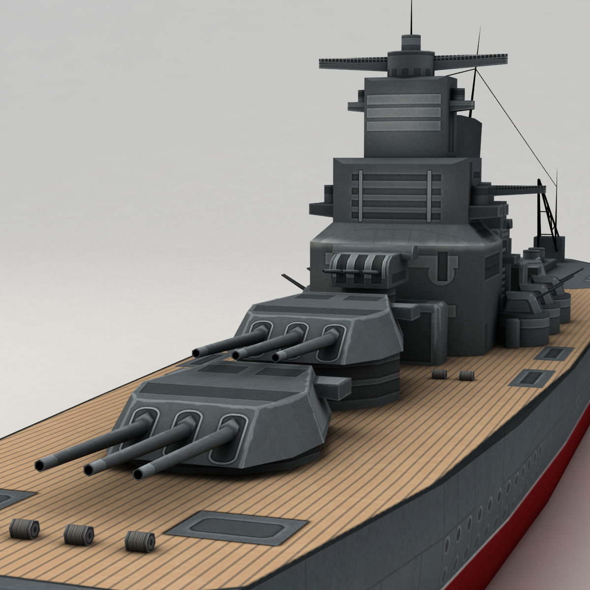 Battleship Yamato 3d Model