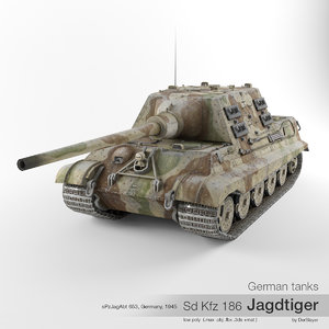 3d model sd kfz 186 tiger
