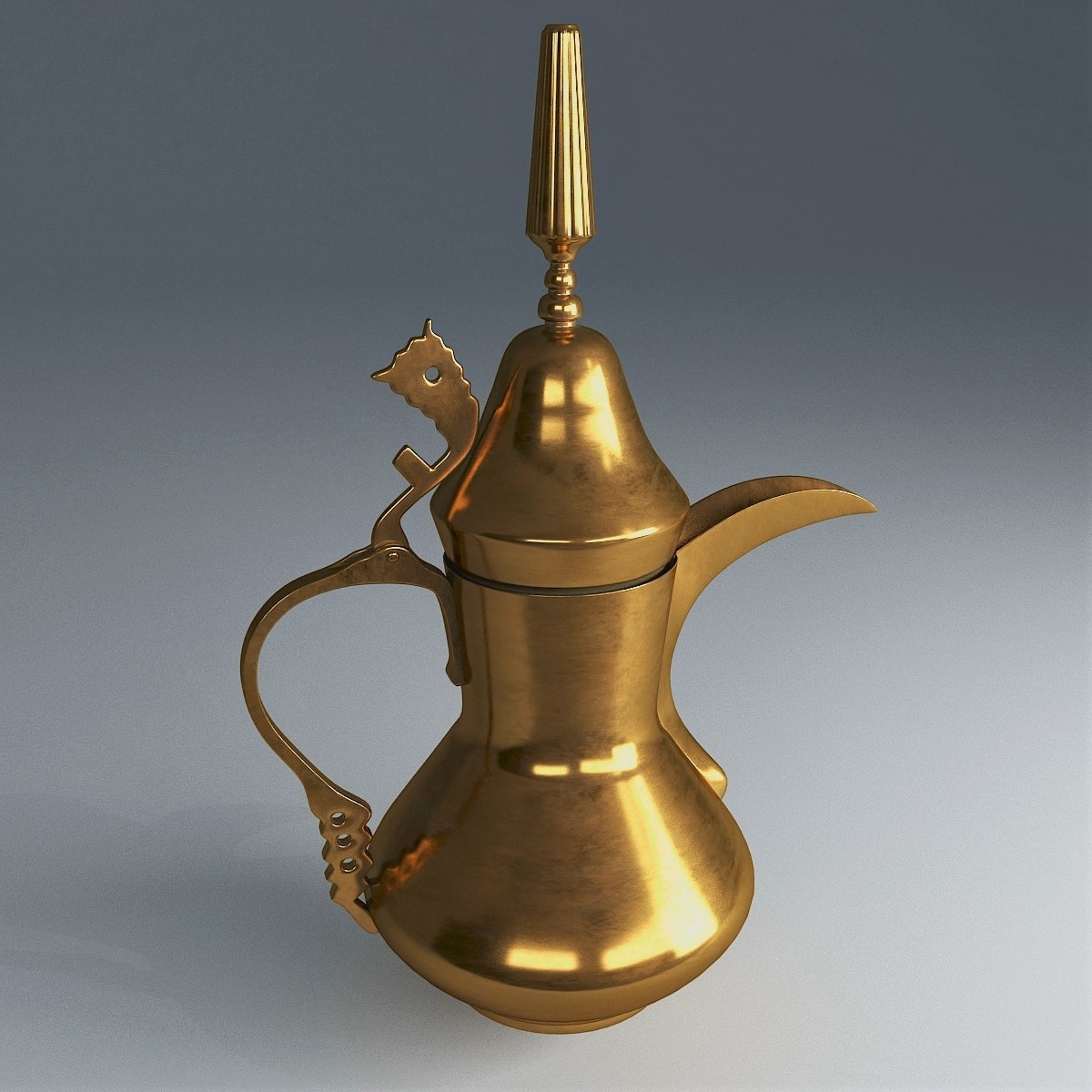 dallah arabic teapot 3d max