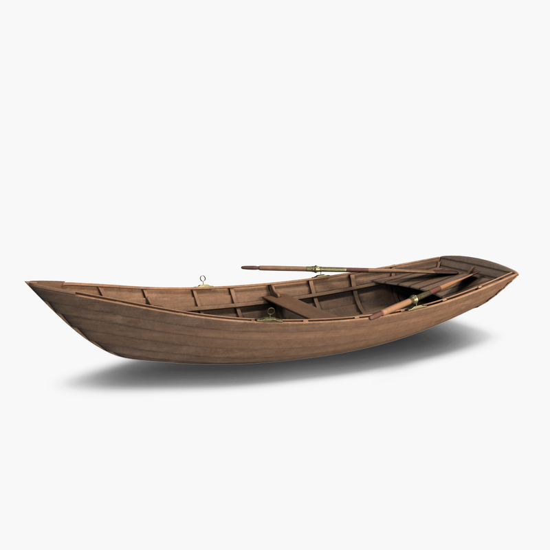 3d Wooden Boat Model