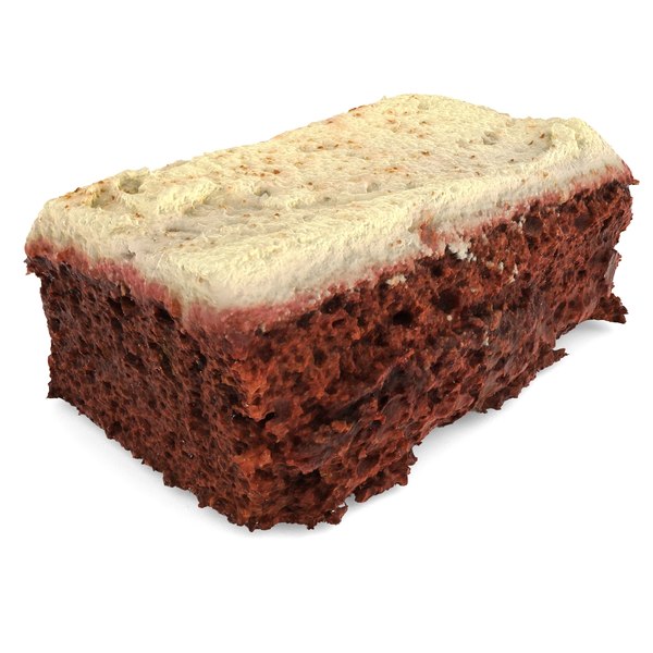 red velvet cake 3d obj