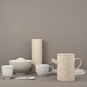 2 ceramic vase 3d model