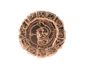 3d obj medal sagittarius