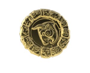 medal astro taurus 3d model