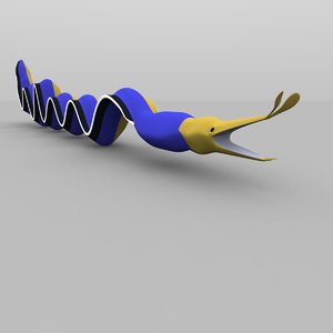 blue ribbon eel 3d model