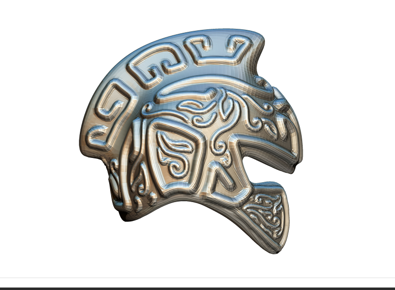 3d model of helmet gladiator