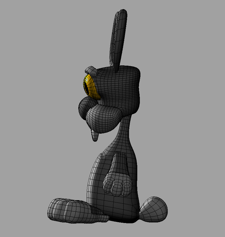 free obj mode cartoon rabbit