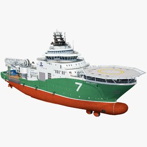 industrial vessel havila 3d max