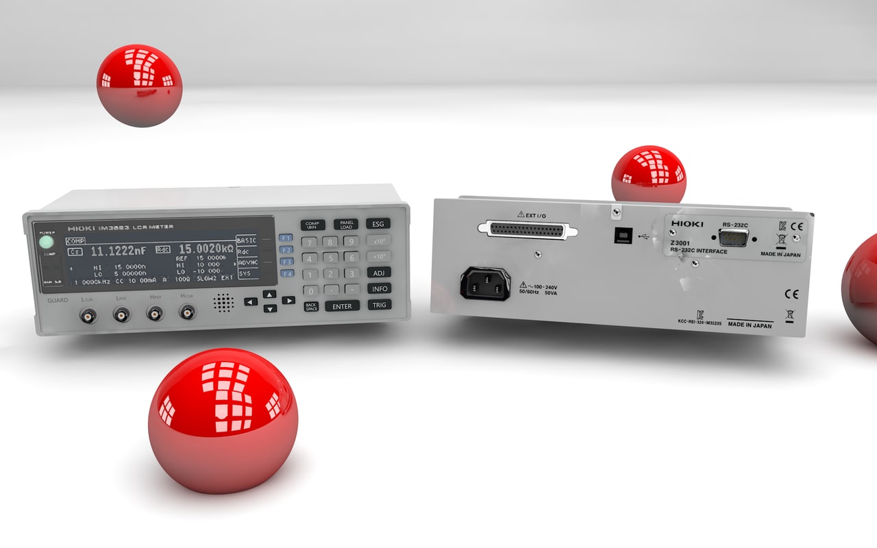 hioki im3523 lcr meter 3d model