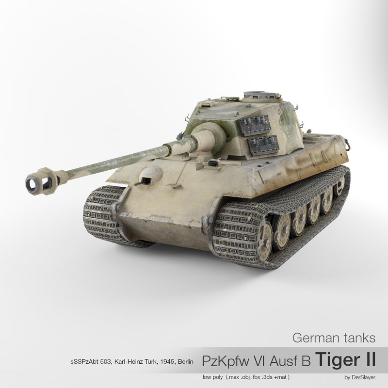 Niemiecki Czołg PzKpfw VI Ausf B Tiger II '100' Model 3D - TurboSquid ...