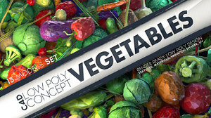 obj vegetables concept stylized