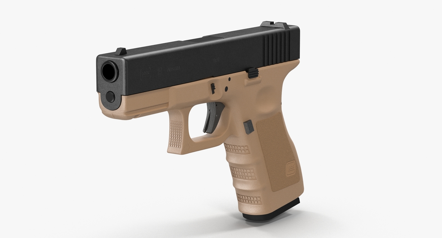 glock 19 brown c4d