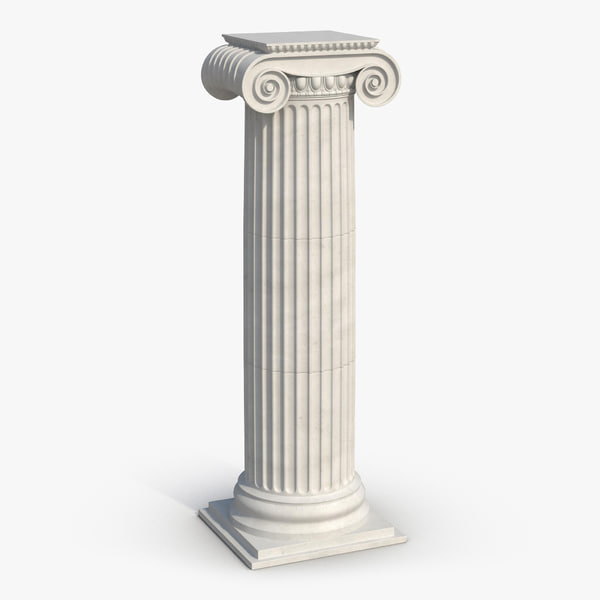 Modelo 3d Columna Jonica Greco Romano 2 Turbosquid 1052269