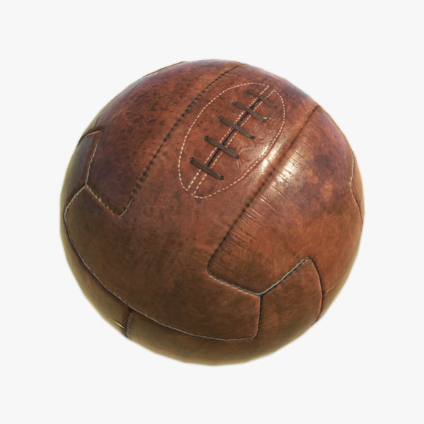 vintage soccer ball 3d model