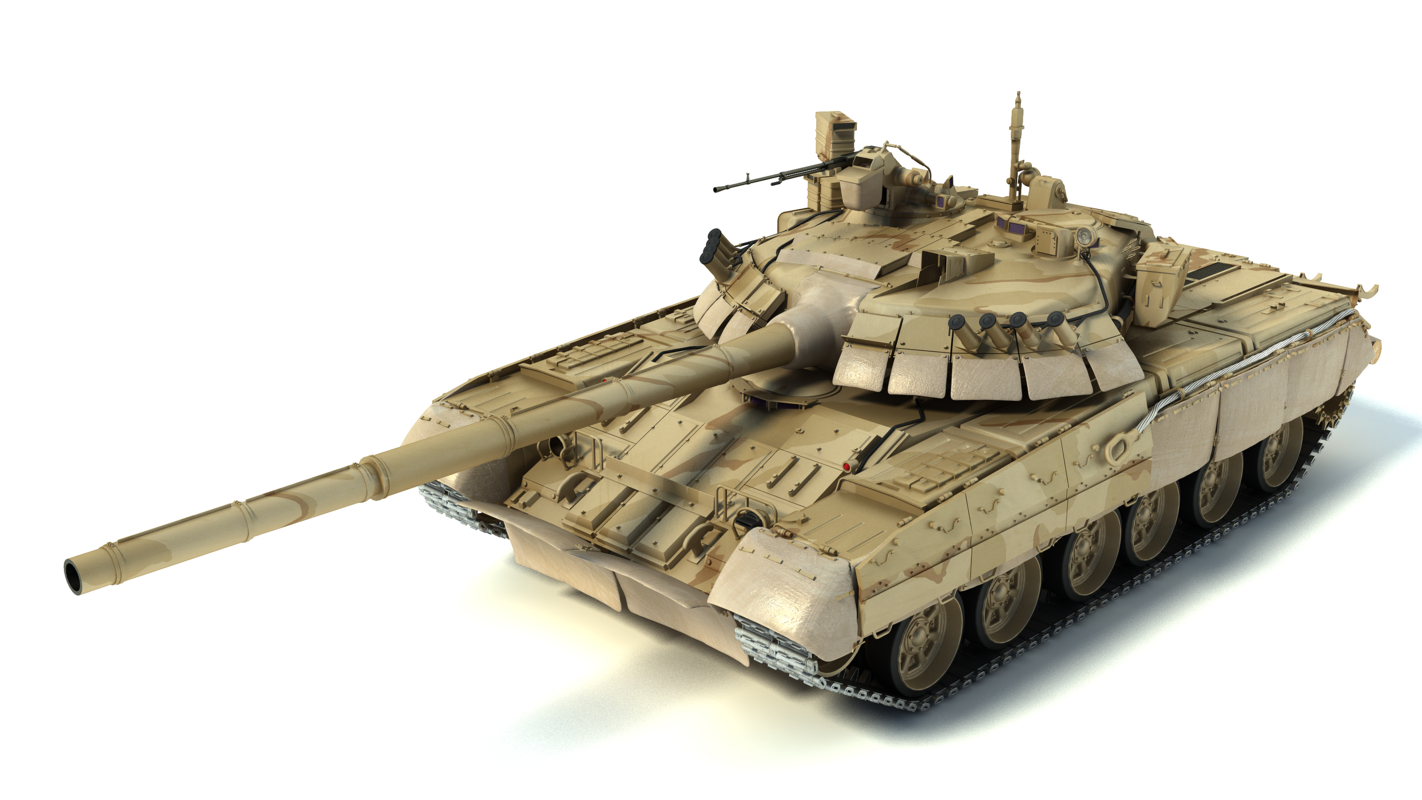 3d T-80ud Main Battle Tank Model