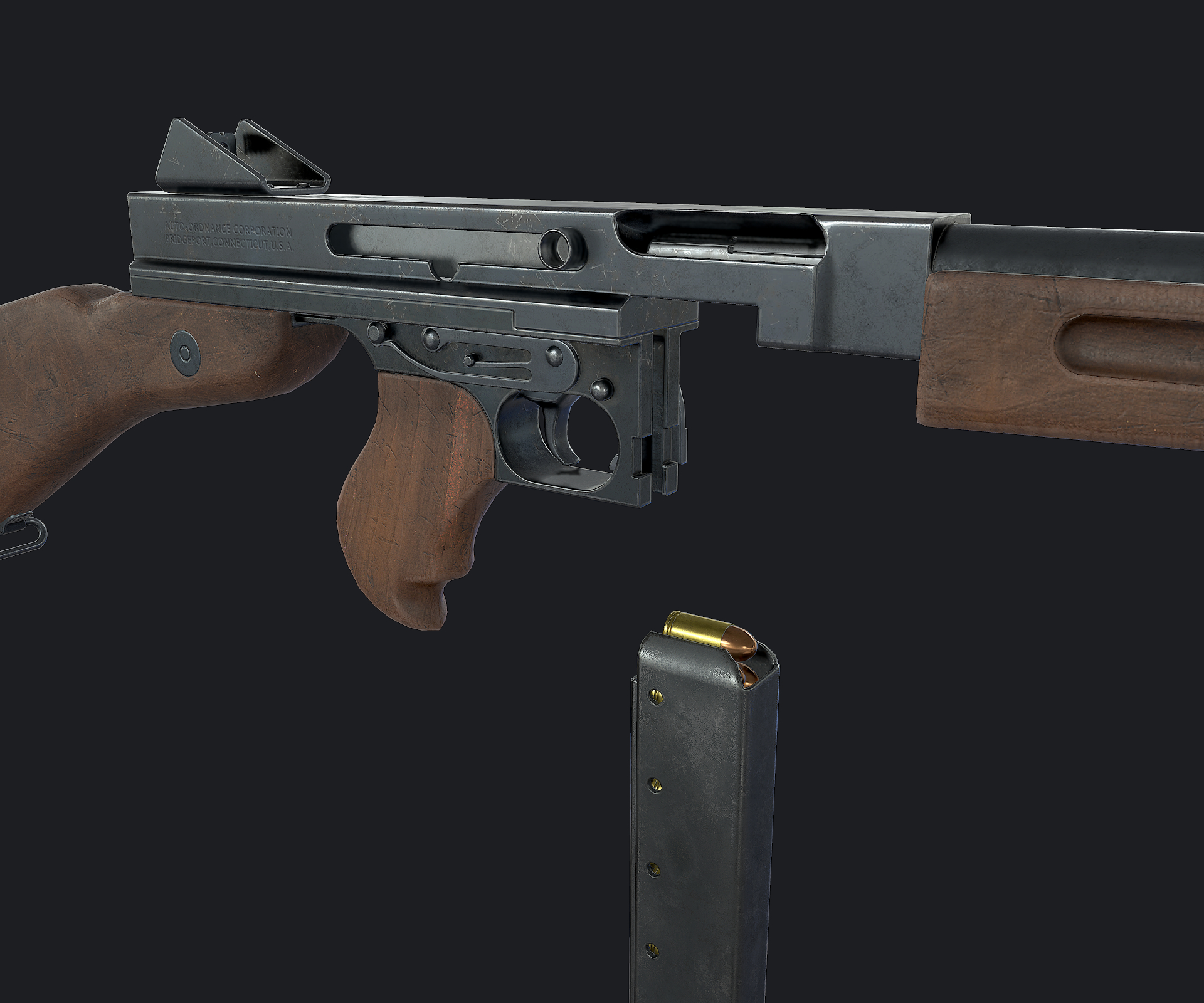 m1a1 thompson submachine gun max