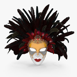 venetian mask carnival 3d max