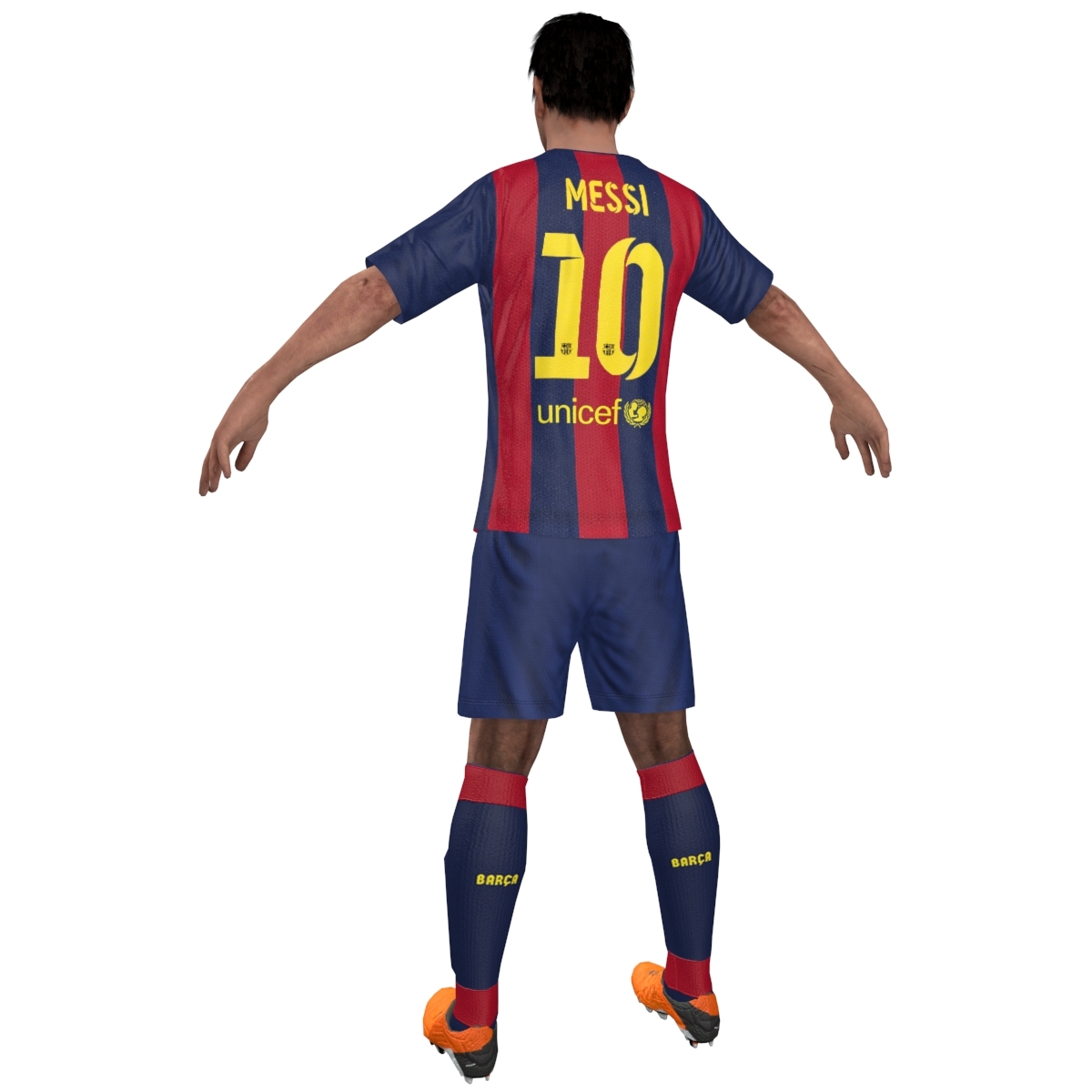 3d model lionel messi