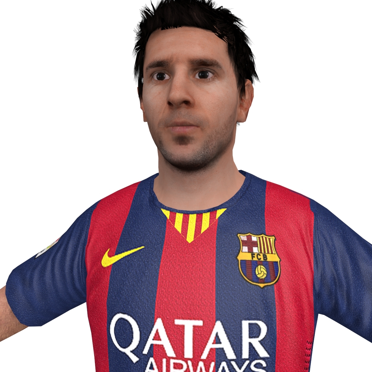3d model lionel messi