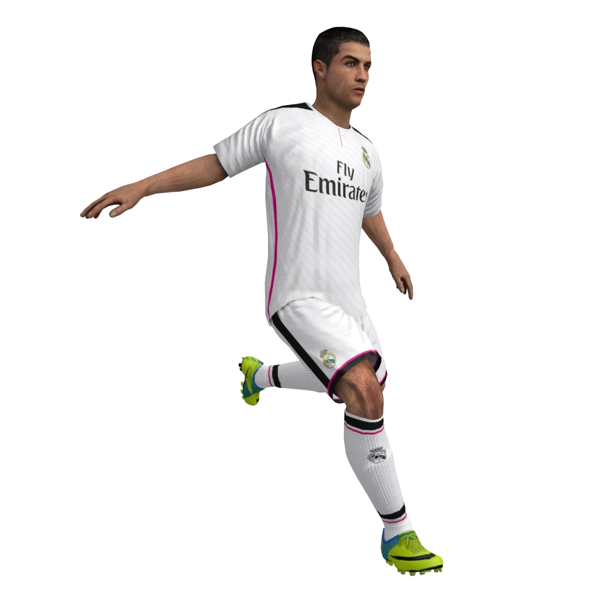 3d Model Cristiano Ronaldo Vr Ar Low Poly Rigged Animated Max Obj ...