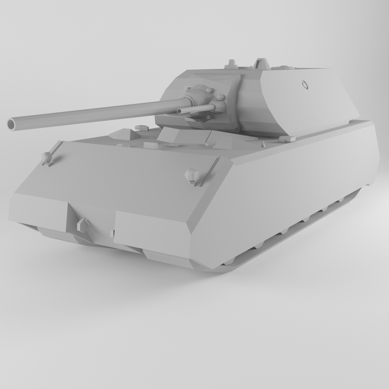 sd tiger ii jagdtiger 3d model