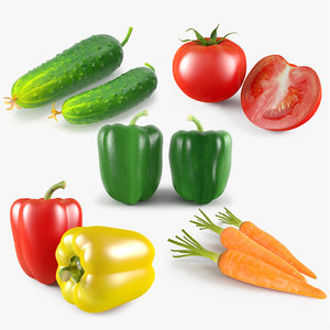 vegetable tomato green 3d max