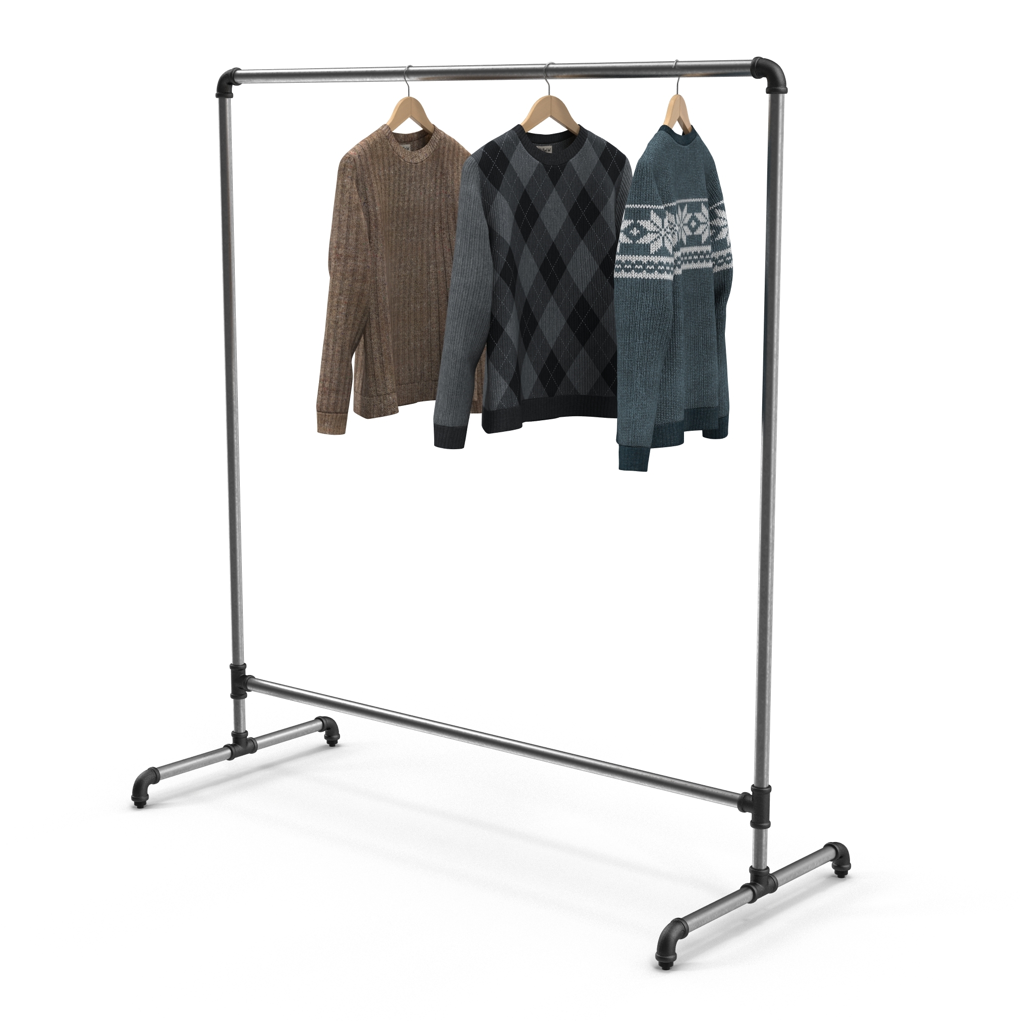 iron clothing display rack 3