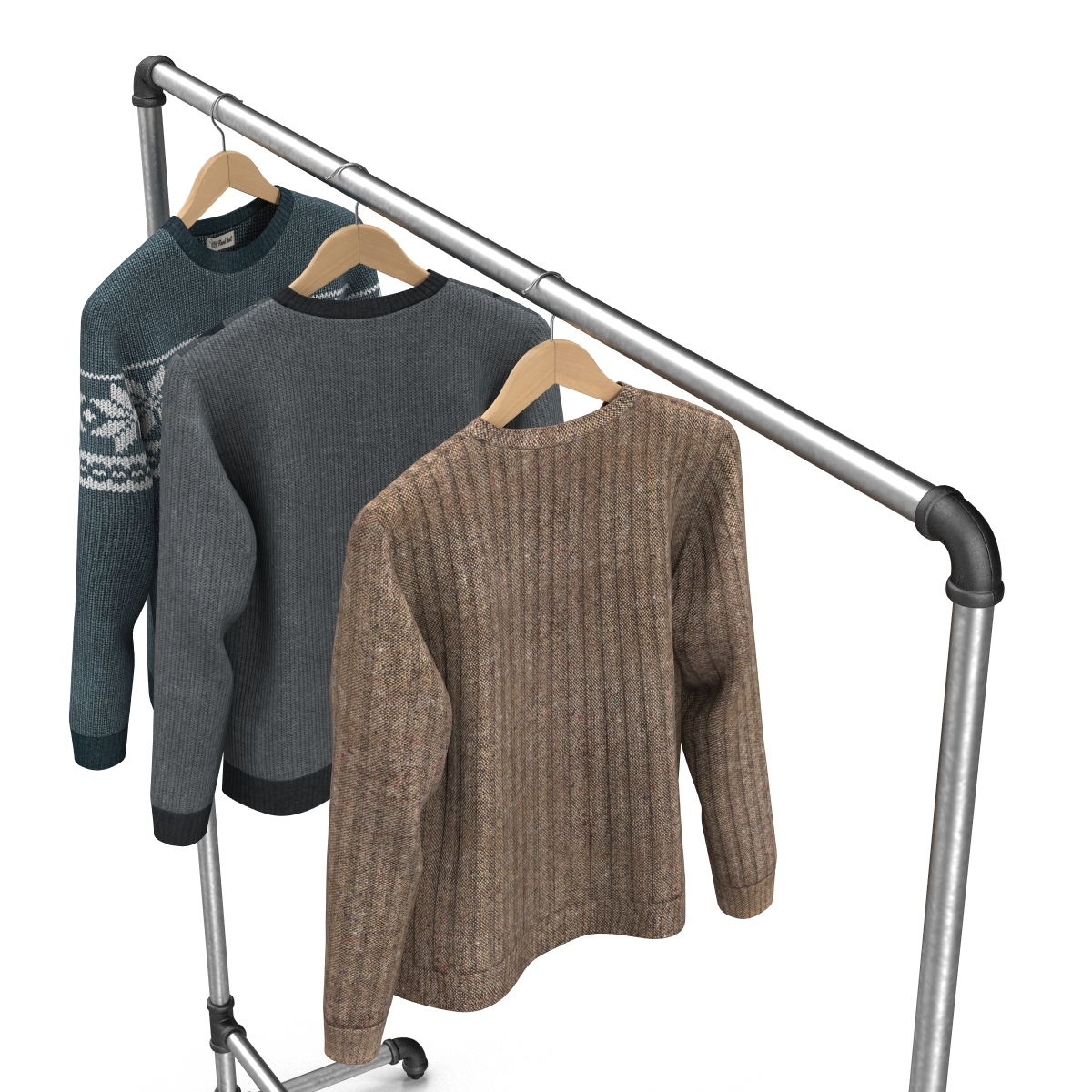 iron clothing display rack 3
