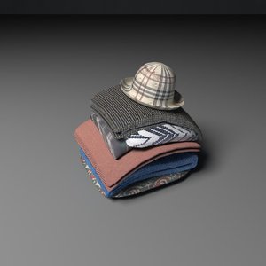 3d model pile cloth