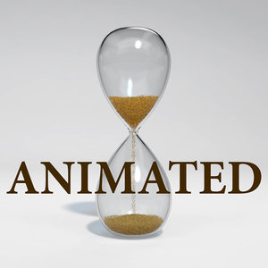 hourglass animation 3d model