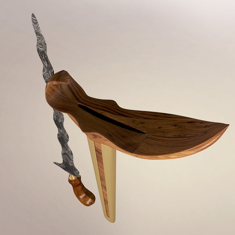3d model keris sword