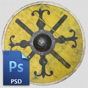 Early medieval circular shield.