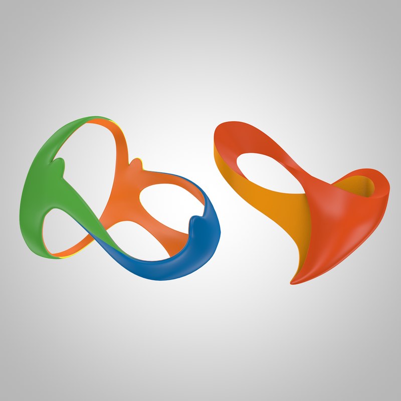 3d Model Paralympics Rio 16 Logo