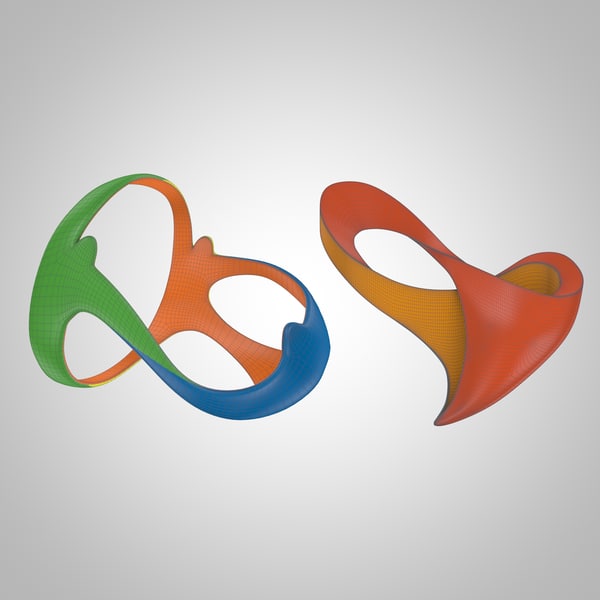 3d Model Paralympics Rio 16 Logo