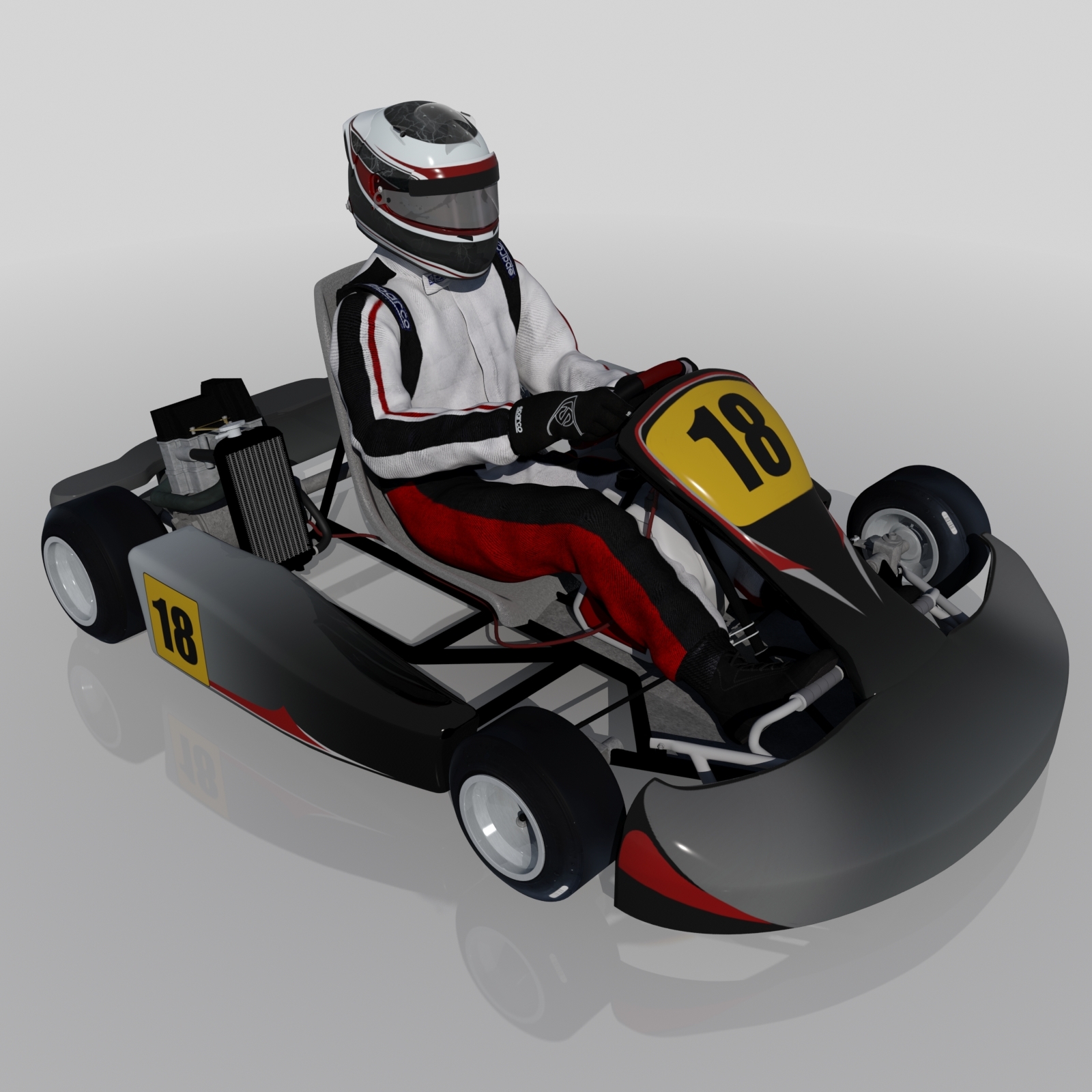 3d Model Go kart Kart