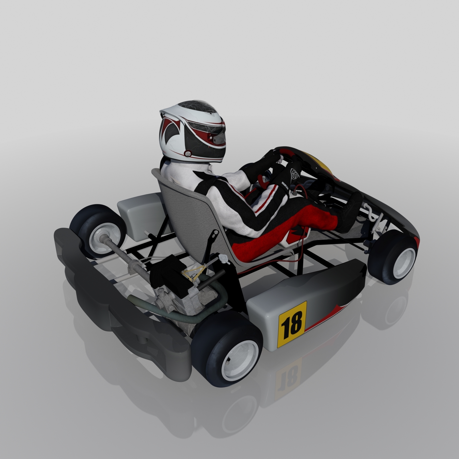 3d model gokart kart