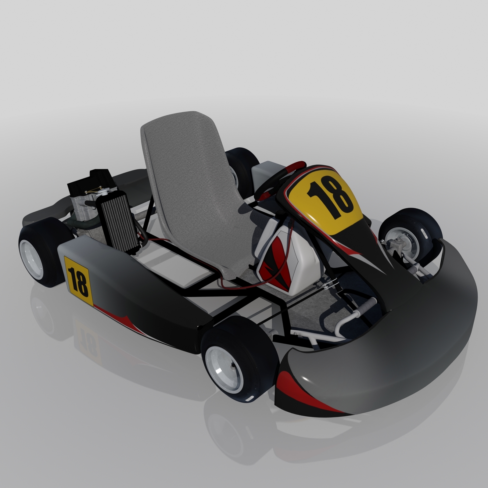 3d model go-kart kart