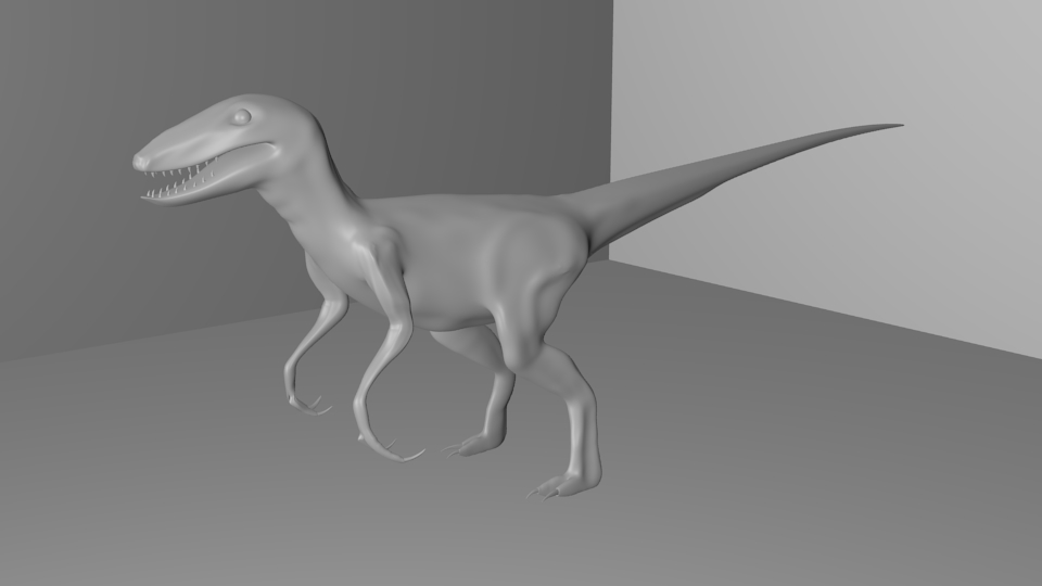 bipedal dinosaur with sail on back