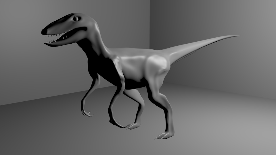 bipedal dinosaur with sail on back